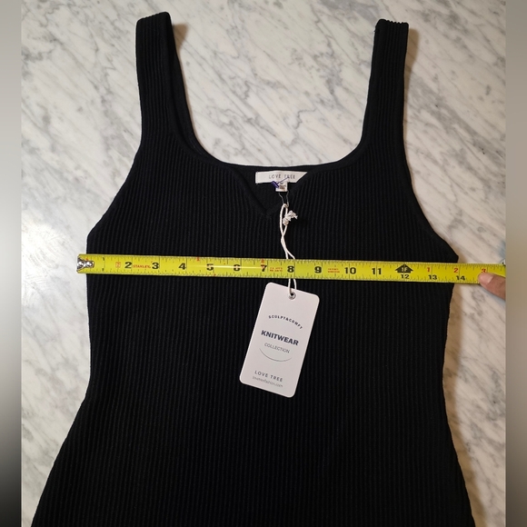 Love Tree Black Ribbed Mini Dress - Picture 5 of 9